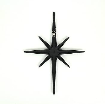 Amazon.com: Zeckos Set of 3 Large Black Cast Iron Starburst Wall